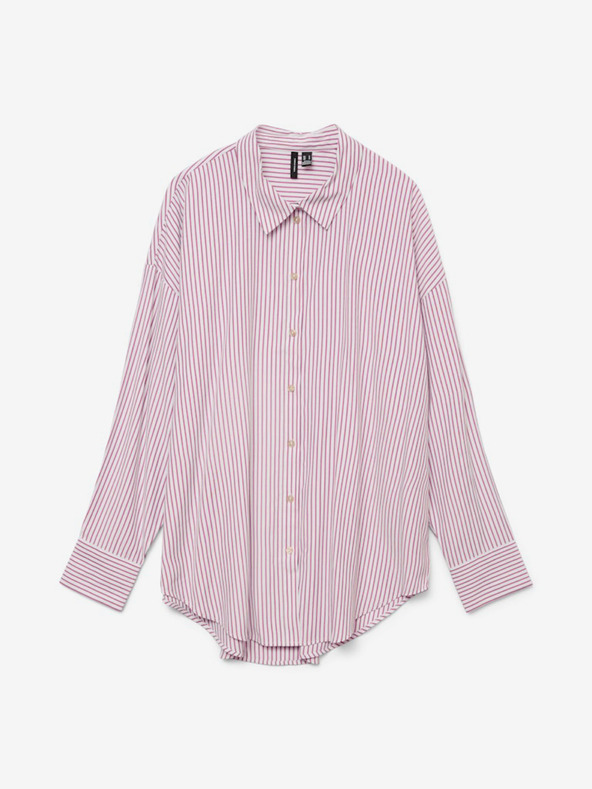 Vero Moda Camicia a righe bianca e rosa da donna Vero Moda Nora