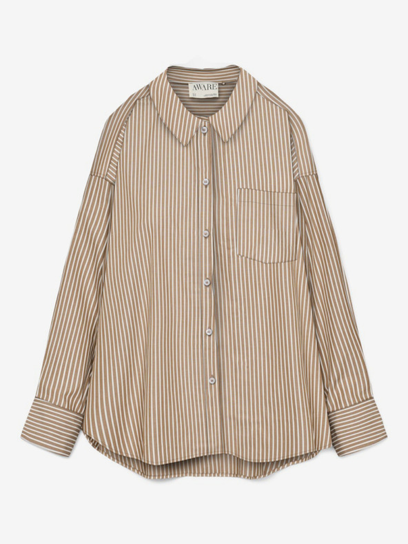 AWARE by VERO MODA Maglietta marrone a righe da donna AWARE by VERO MODA