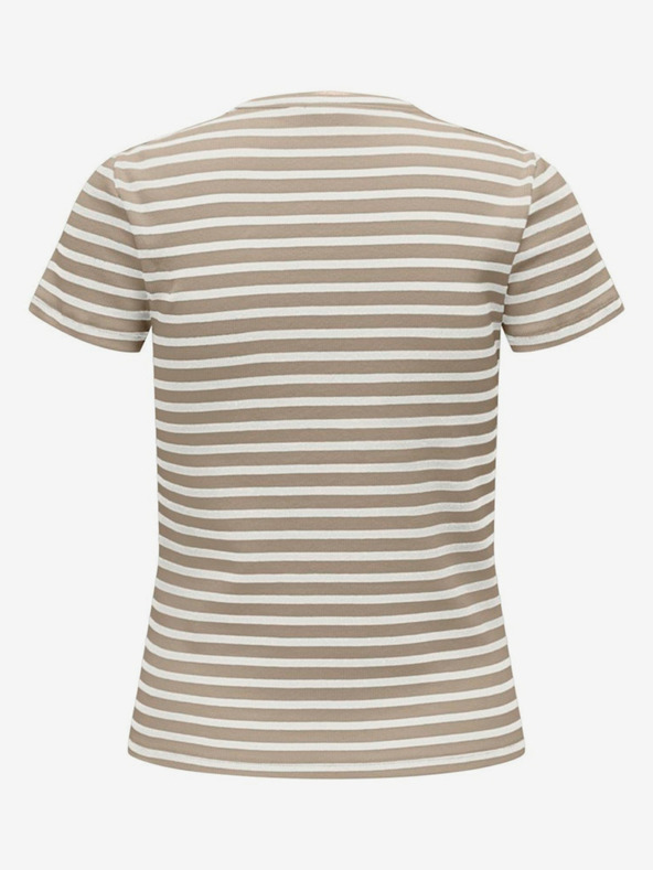 Jacqueline de Yong Maglietta a righe da donna JDY bianca e marrone