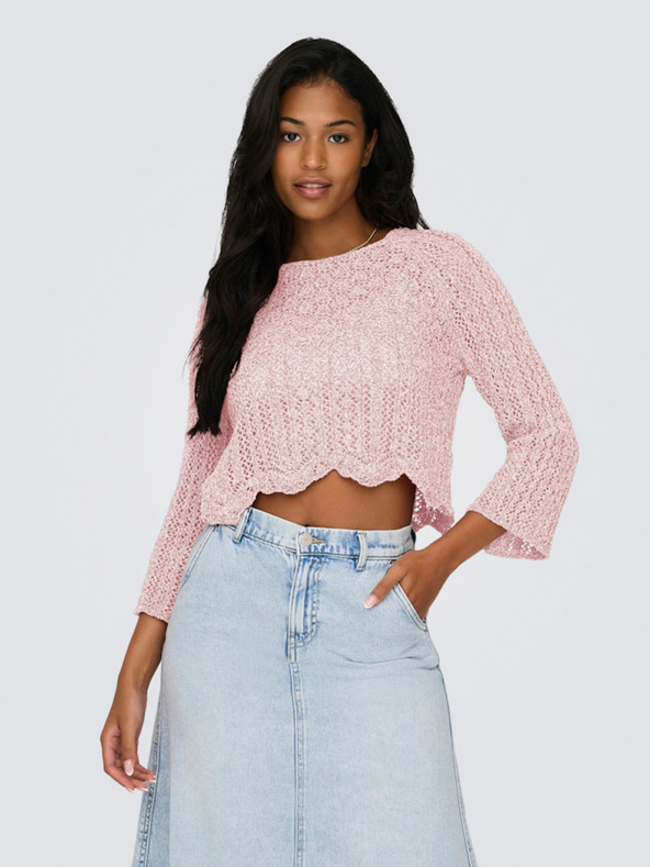 ONLY Maglione SOLO Nola rosa chiaro da donna