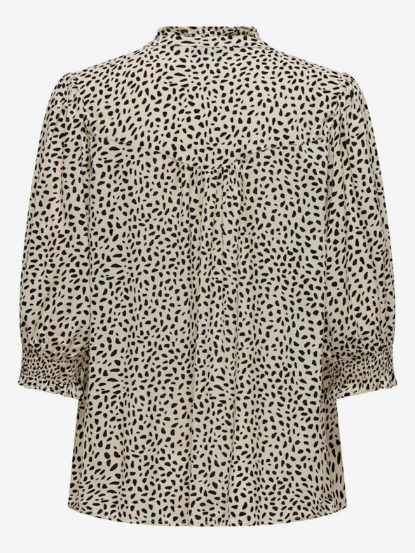 ONLY Camicetta fantasia da donna nera e crema SOLO Raya