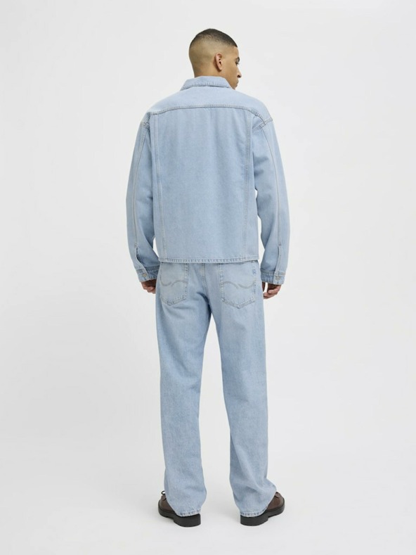 Jack & Jones Giacca camicia in denim blu chiaro da uomo Jack & Jones Hase