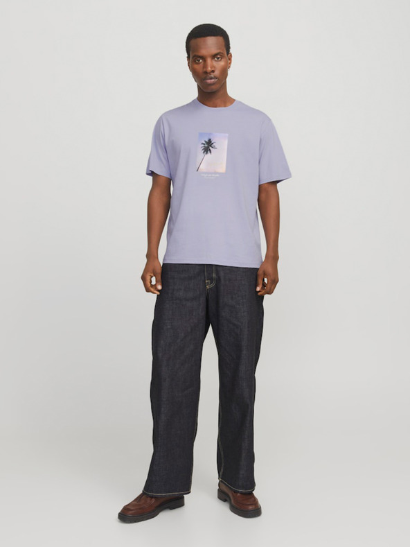 Jack & Jones Maglietta Jack & Jones Vesterbro viola chiaro da uomo