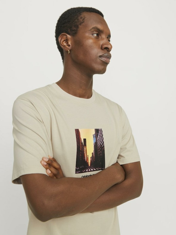 Jack & Jones Camicia Jack & Jones Vesterbro Beige Uomo