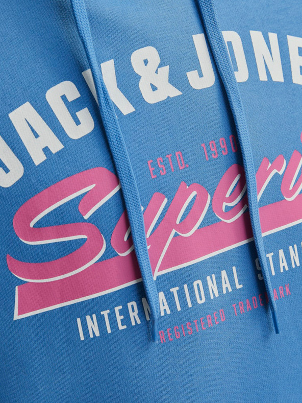 Jack & Jones Felpa con cappuccio Jack & Jones Logo blu da uomo