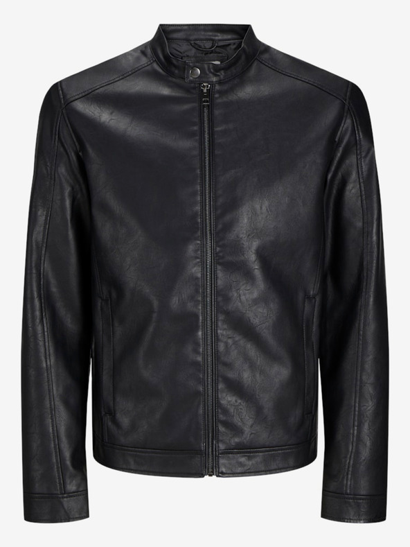 Jack & Jones Giacca in pelle Jack & Jones Dylan nera da uomo