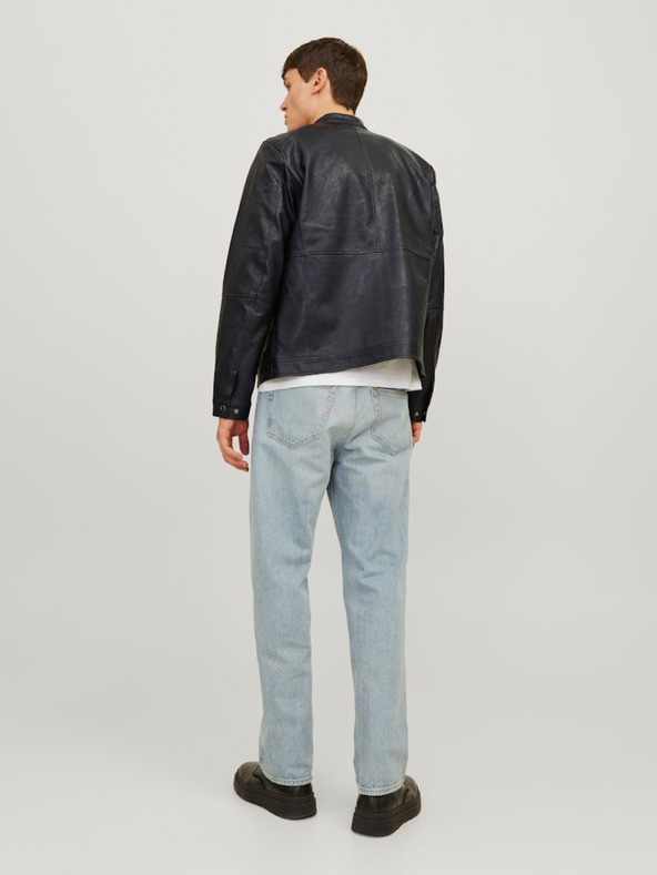 Jack & Jones Giacca in pelle Jack & Jones Dylan nera da uomo