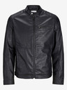 Jack & Jones Giacca in pelle Jack & Jones Dylan nera da uomo