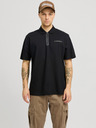 Jack & Jones Polo nera da uomo Jack & Jones Fusion