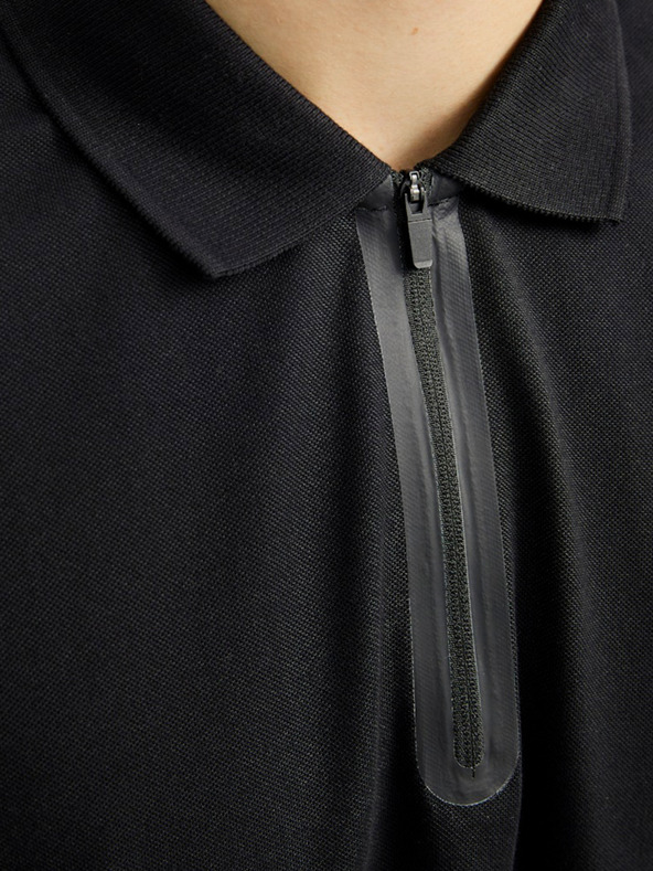 Jack & Jones Polo nera da uomo Jack & Jones Fusion