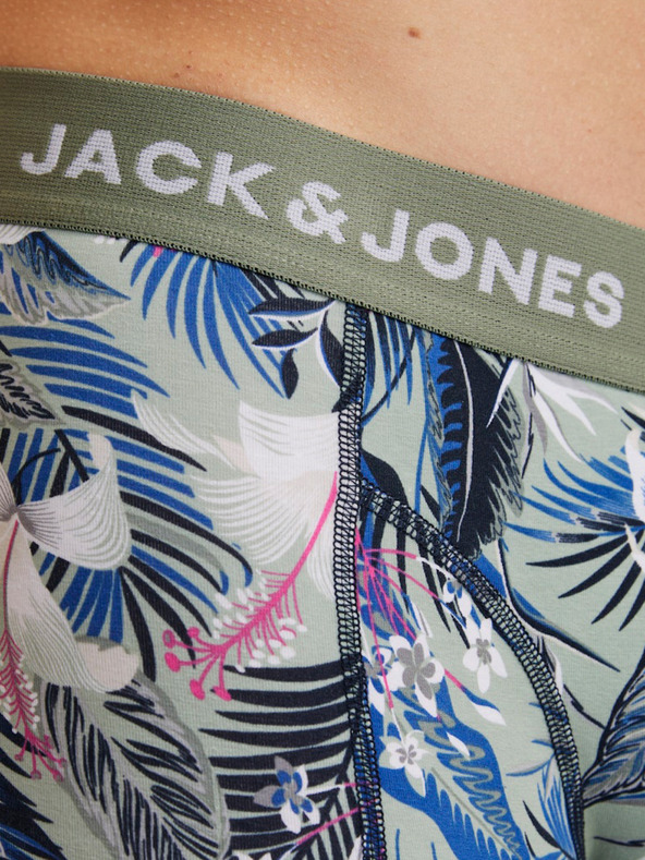 Jack & Jones Set di tre boxer da uomo Jack & Jones in blu, verde e nero