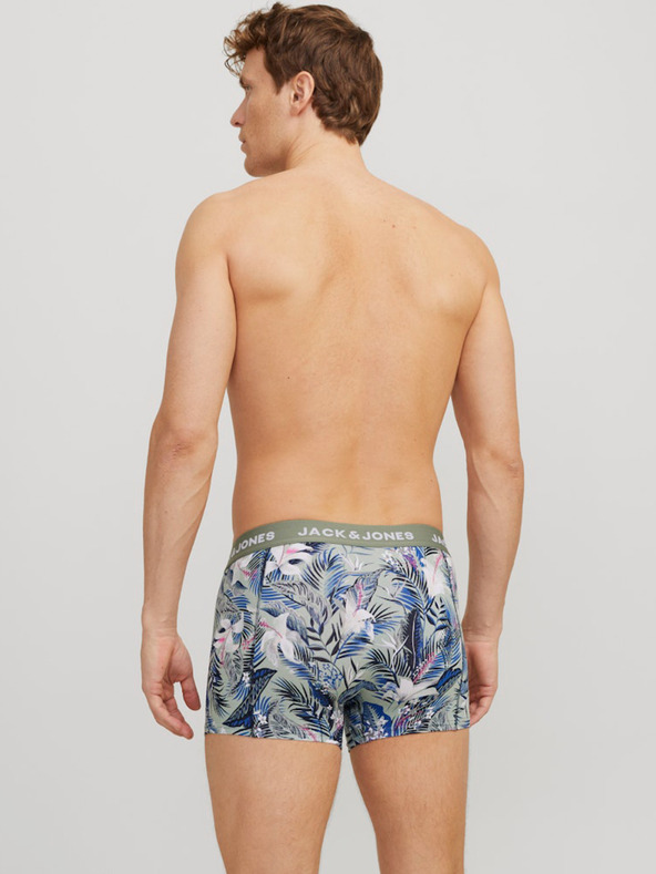 Jack & Jones Set di tre boxer da uomo Jack & Jones in blu, verde e nero