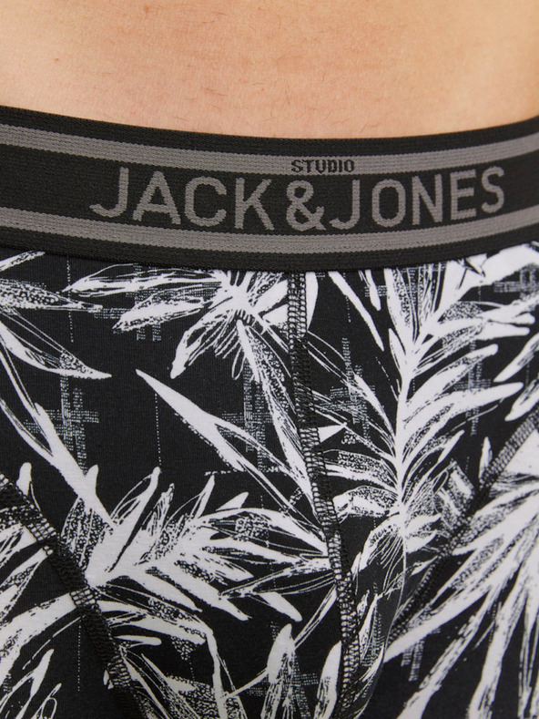 Jack & Jones Set di tre boxer da uomo Jack & Jones in nero e blu