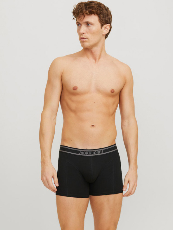 Jack & Jones Set di tre boxer da uomo Jack & Jones in nero e blu