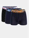Jack & Jones Set di tre boxer in nero e blu navy con stampa Jack & Jones