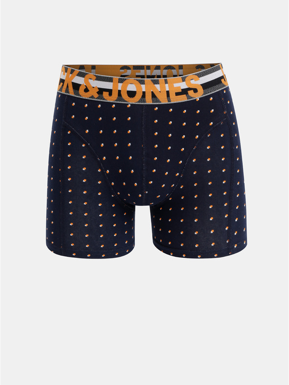 Jack & Jones Set di tre boxer in nero e blu navy con stampa Jack & Jones