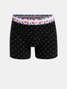Jack & Jones Set di tre boxer in nero e blu navy con stampa Jack & Jones