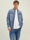 Jack & Jones Camicia blu da uomo in denim slim fit Jack & Jones Heridan