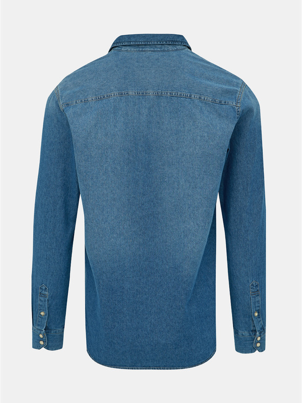 Jack & Jones Camicia blu da uomo in denim slim fit Jack & Jones Heridan