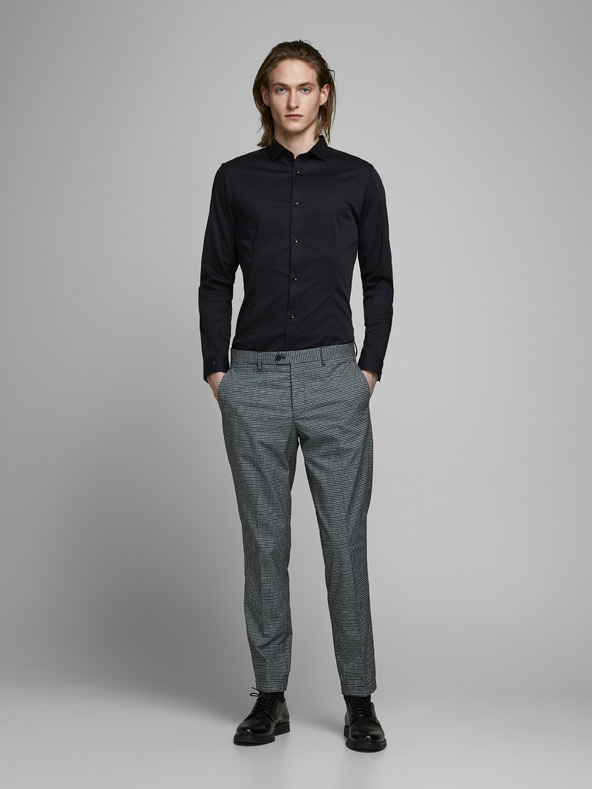 Jack & Jones Camicia nera slim fit Jack & Jones Parma