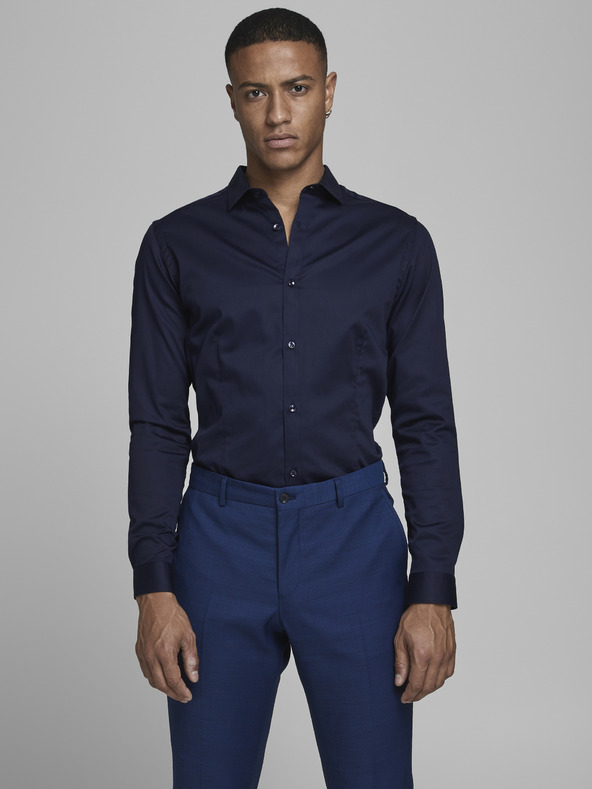 Jack & Jones Camicia slim blu scuro Jack & Jones Parma