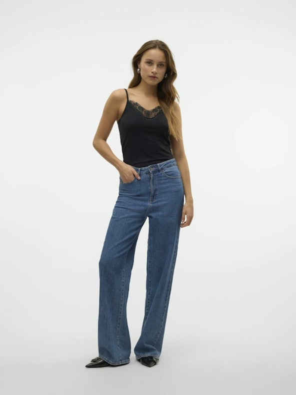 Vero Moda Canotta nera con pizzo VERO MODA Inge