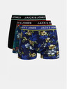 Jack & Jones Set di tre boxer Jack & Jones Flower in blu e nero