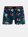 Jack & Jones Set di tre boxer Jack & Jones Flower in blu e nero