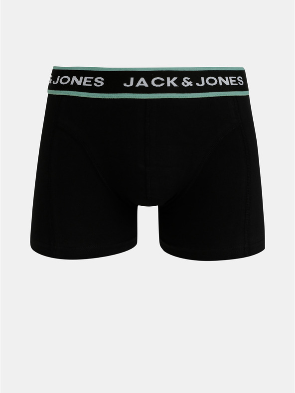 Jack & Jones Set di tre boxer Jack & Jones Flower in blu e nero