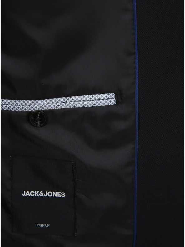 Jack & Jones Blazer nero da uomo Jack & Jones Solaris in misto lana