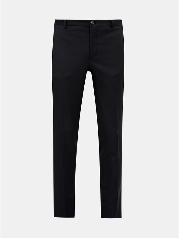 Jack & Jones Pantaloni da abito slim fit in misto lana neri Jack & Jones Solaris