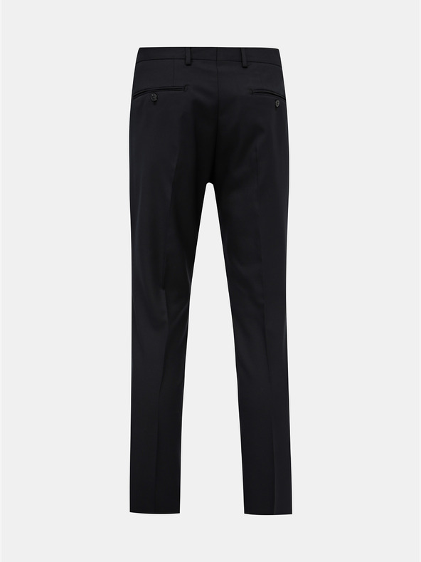 Jack & Jones Pantaloni da abito slim fit in misto lana neri Jack & Jones Solaris