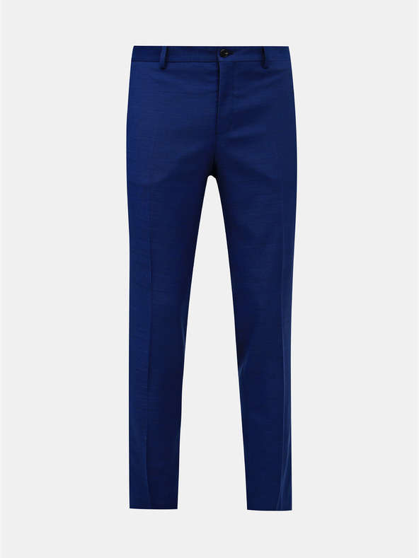 Jack & Jones Pantaloni da abito slim fit Jack & Jones Solaris in misto lana blu
