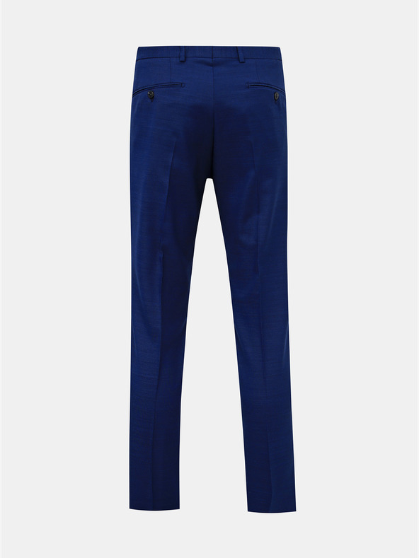 Jack & Jones Pantaloni da abito slim fit Jack & Jones Solaris in misto lana blu