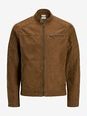 Jack & Jones Giacca marrone in pelle scamosciata Jack & Jones Rocky