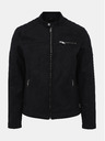 Jack & Jones Giacca nera in pelle scamosciata Jack & Jones Rocky