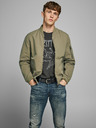 Jack & Jones Bomber idrorepellente color kaki Jack & Jones Rush
