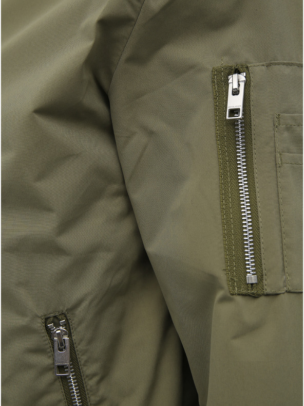 Jack & Jones Bomber idrorepellente color kaki Jack & Jones Rush