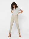ONLY Jeans cropped straight fit da donna beige ONLY Emily