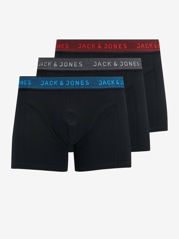 Jack & Jones Set di tre boxer neri Jack & Jones