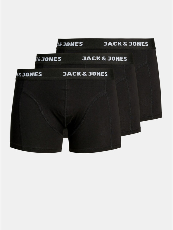 Jack & Jones Set di tre boxer neri Jack & Jones Anthony