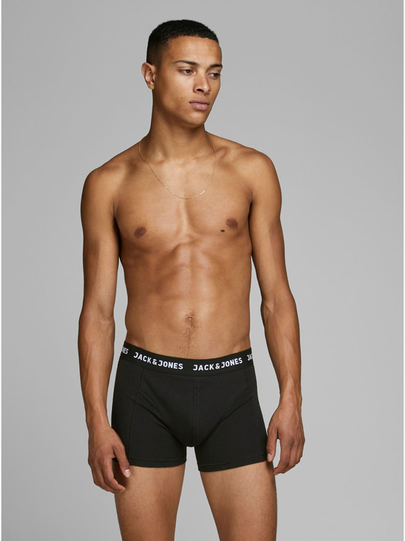 Jack & Jones Set di tre boxer neri Jack & Jones Anthony