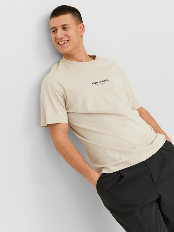Jack & Jones Camicia Jack & Jones Vesterbro Beige Uomo