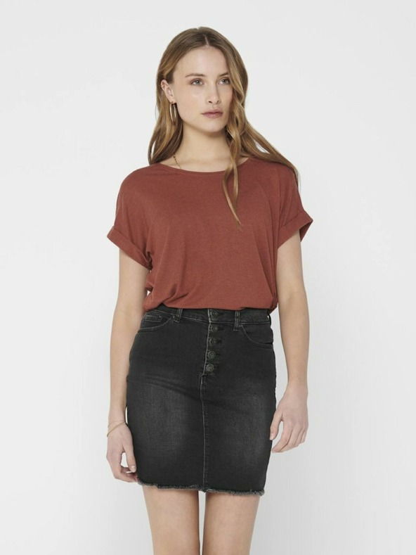 ONLY Maglietta basic marrone SOLO