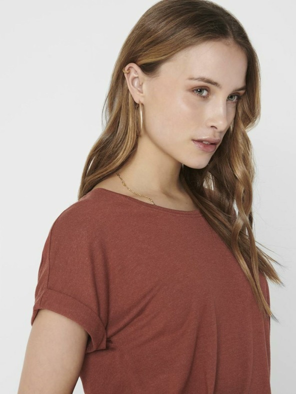 ONLY Maglietta basic marrone SOLO