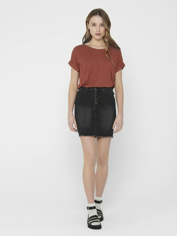 ONLY Maglietta basic marrone SOLO