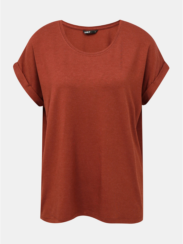 ONLY Maglietta basic marrone SOLO