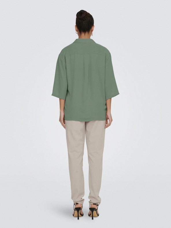 Jacqueline de Yong Camicia verde a maniche corte da donna JDY