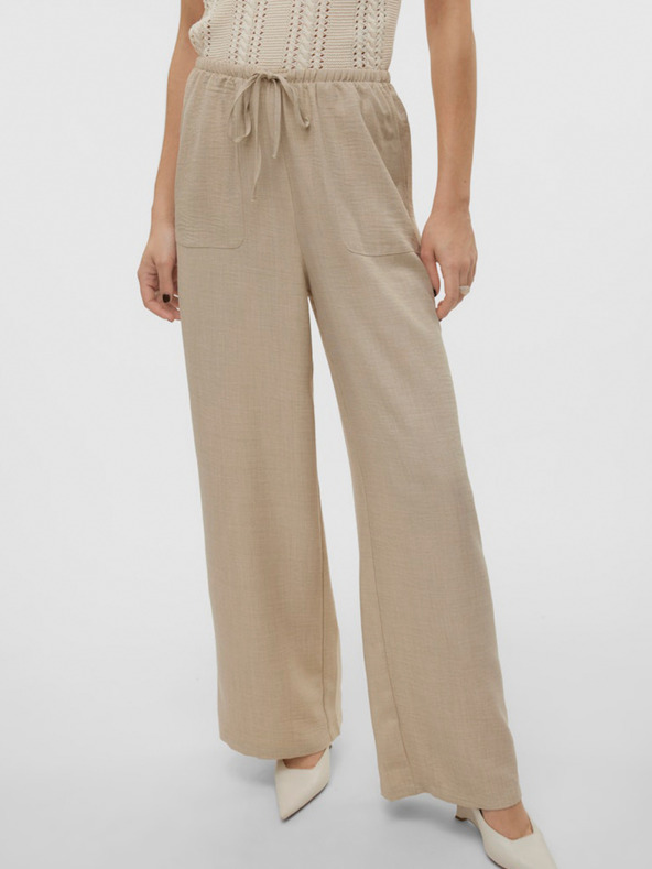 Vero Moda Pantaloni a gamba larga da donna beige Vero Moda