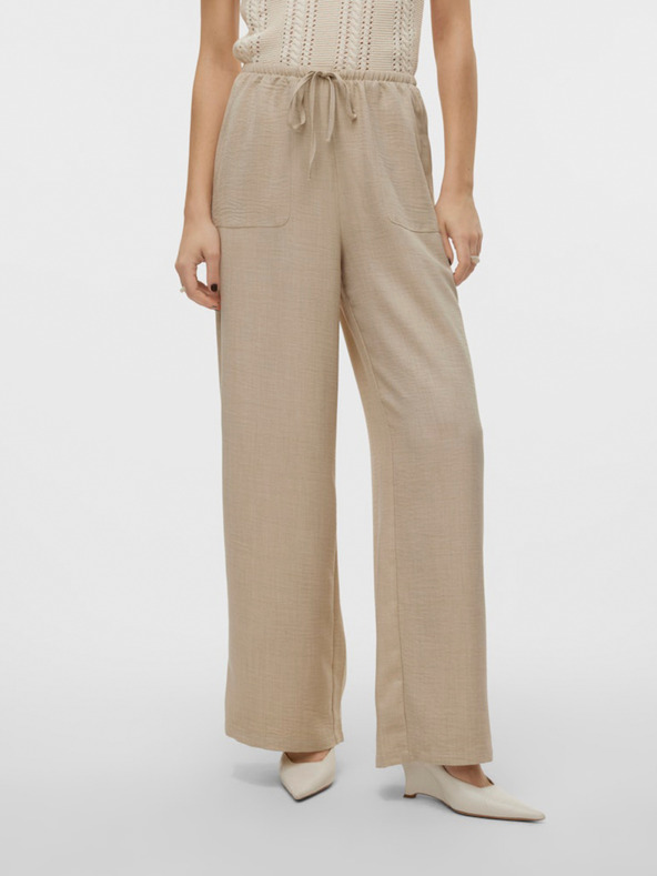 Vero Moda Pantaloni a gamba larga da donna beige Vero Moda